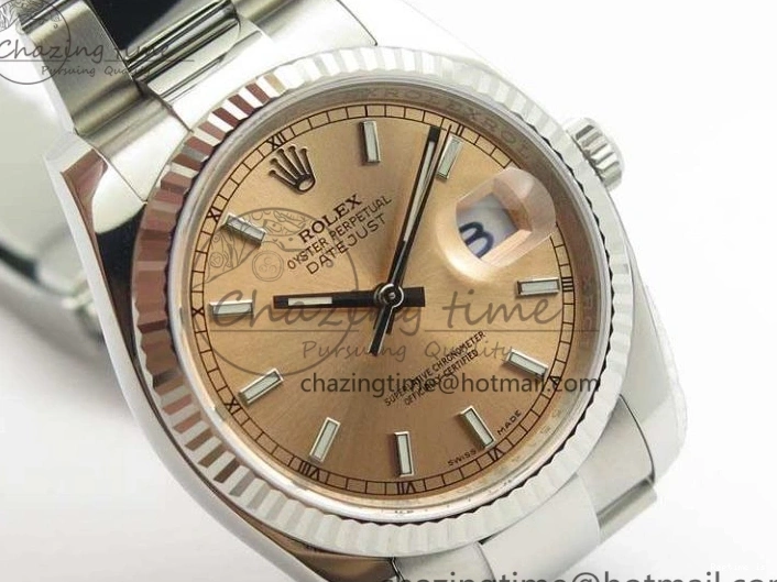 1217 DateJust 36mm SS 116234 ARF 1:1 Best Edition Pink Dial Stick Markers On 904L SS Oyster Bracelet SA MultiPurpose 3568